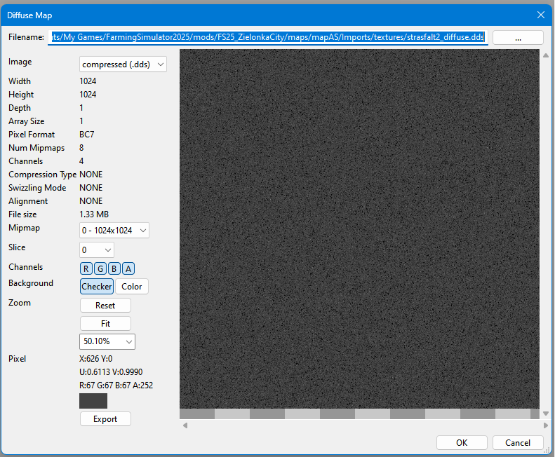 diffuse map viewed inside GIANTS Editor.